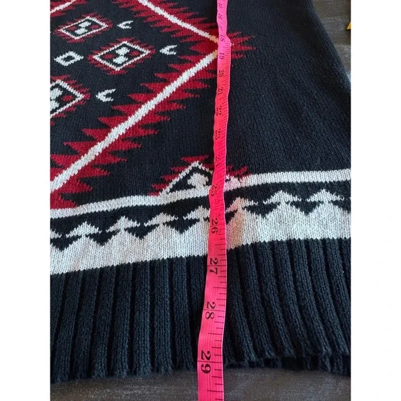 Lauren Ralph Lauren Southwestern Aztec‎ Navajo Knit Sweater – Cotton – Size L - Picture 9 of 9